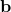 \mathbf{b}