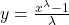 y = \large \frac {x^\lambda - 1}{\lambda}